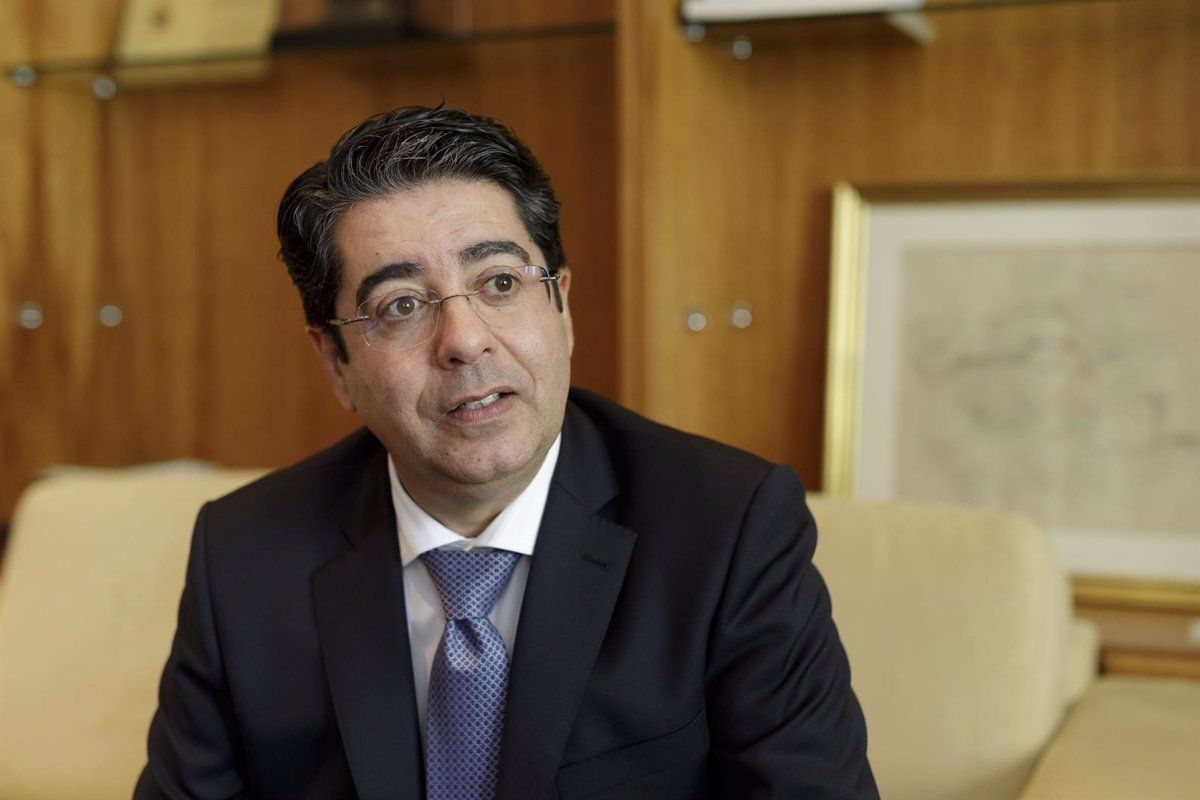 Pedro Martín, presidente del Cabildo, durante un encuentro con los medios. / Europa Press