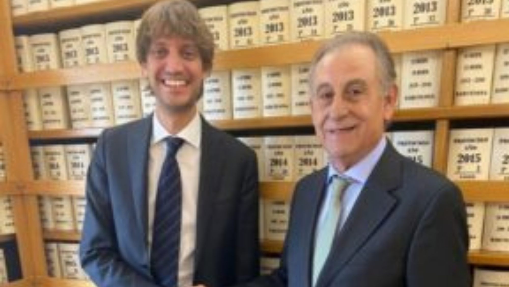 Marco Ruini, CEO del Grupo Bomi, y Francisco Castro, consejero delegado de Picking Farma./ Bomi group.