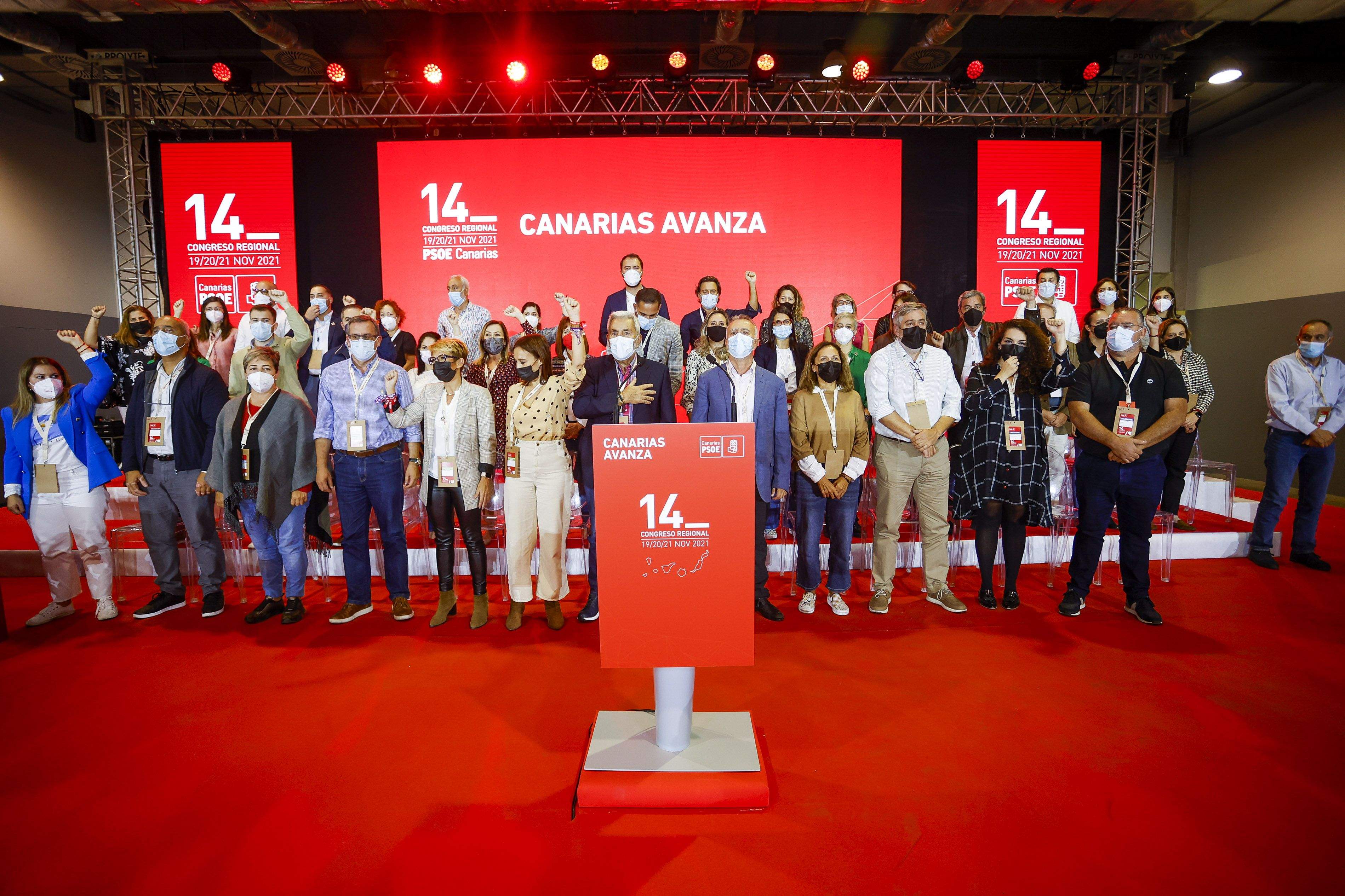 Nueva Ejecutiva del PSOE de Canarias. / Cedida