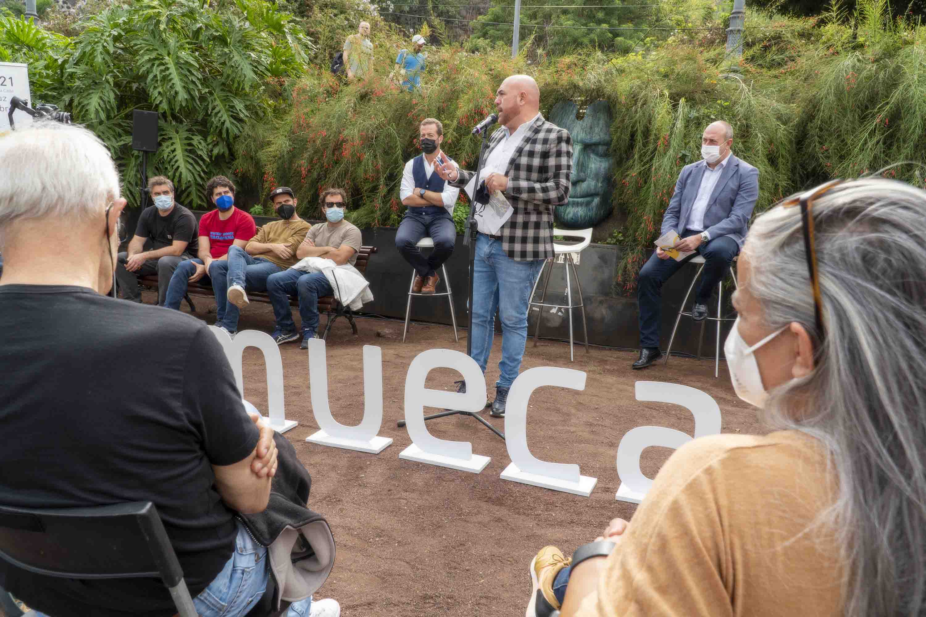 Rueda de prensa inaugural del festival Mueca en el Puerto de la Cruz. / Ayuntamiento Puerto de la Cruz 
