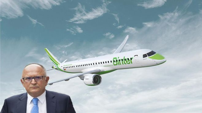 Fotomontaje con la aerolínea Binter y su principal accionista, el empresario Rodolfo Núñez / FOTO AH