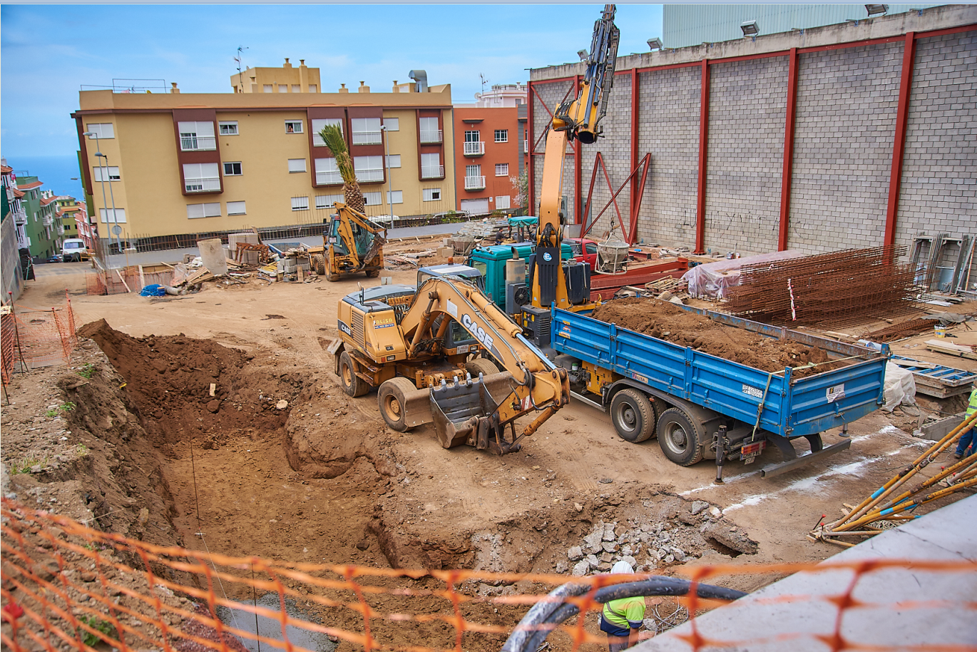 Estado de las obras de un proyecto de obra civil en Tenerife. / Archivo