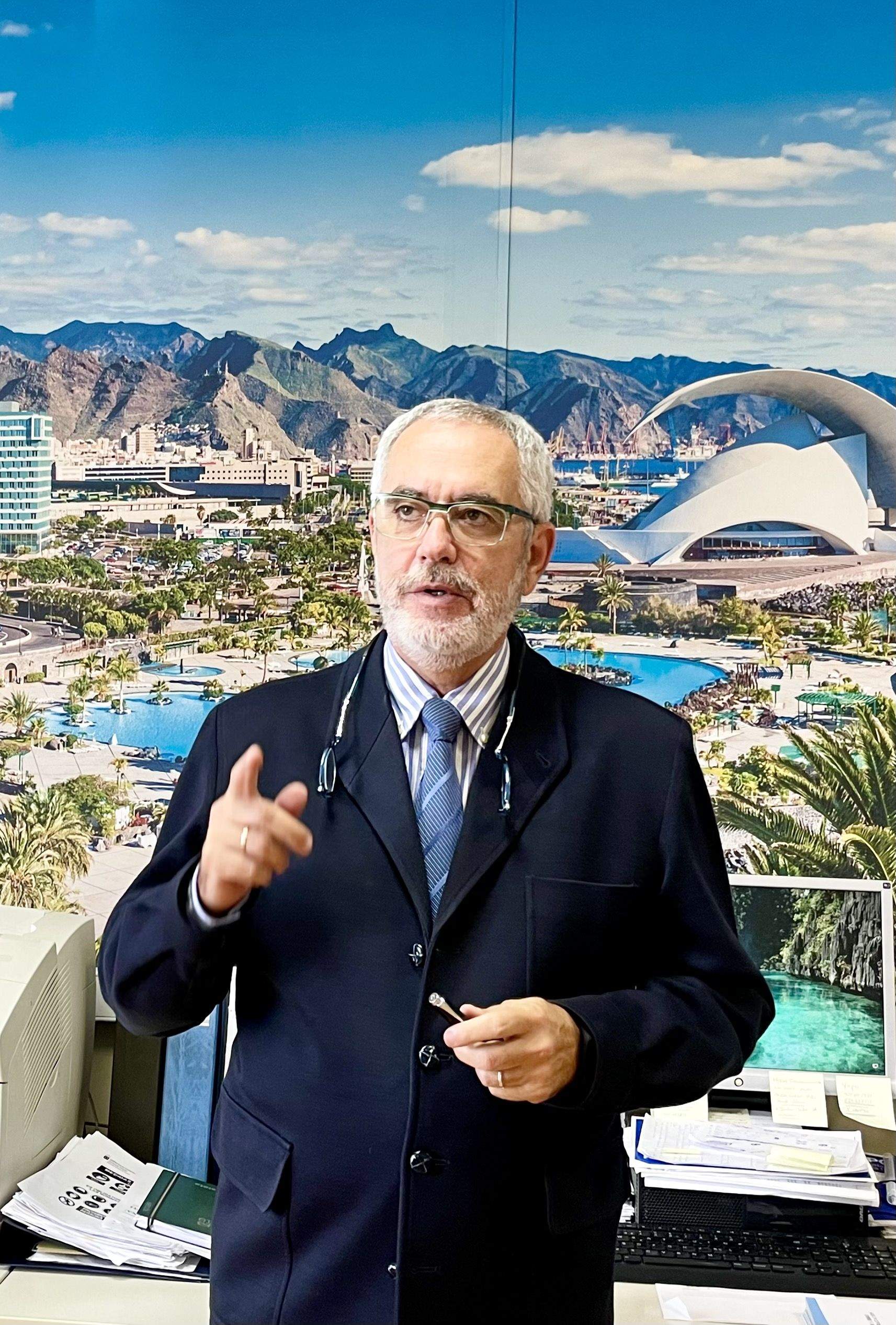 El presidente de la patronal de la construcción en Canarias (Fepeco), Oscar Izquierdo./ Fepeco.