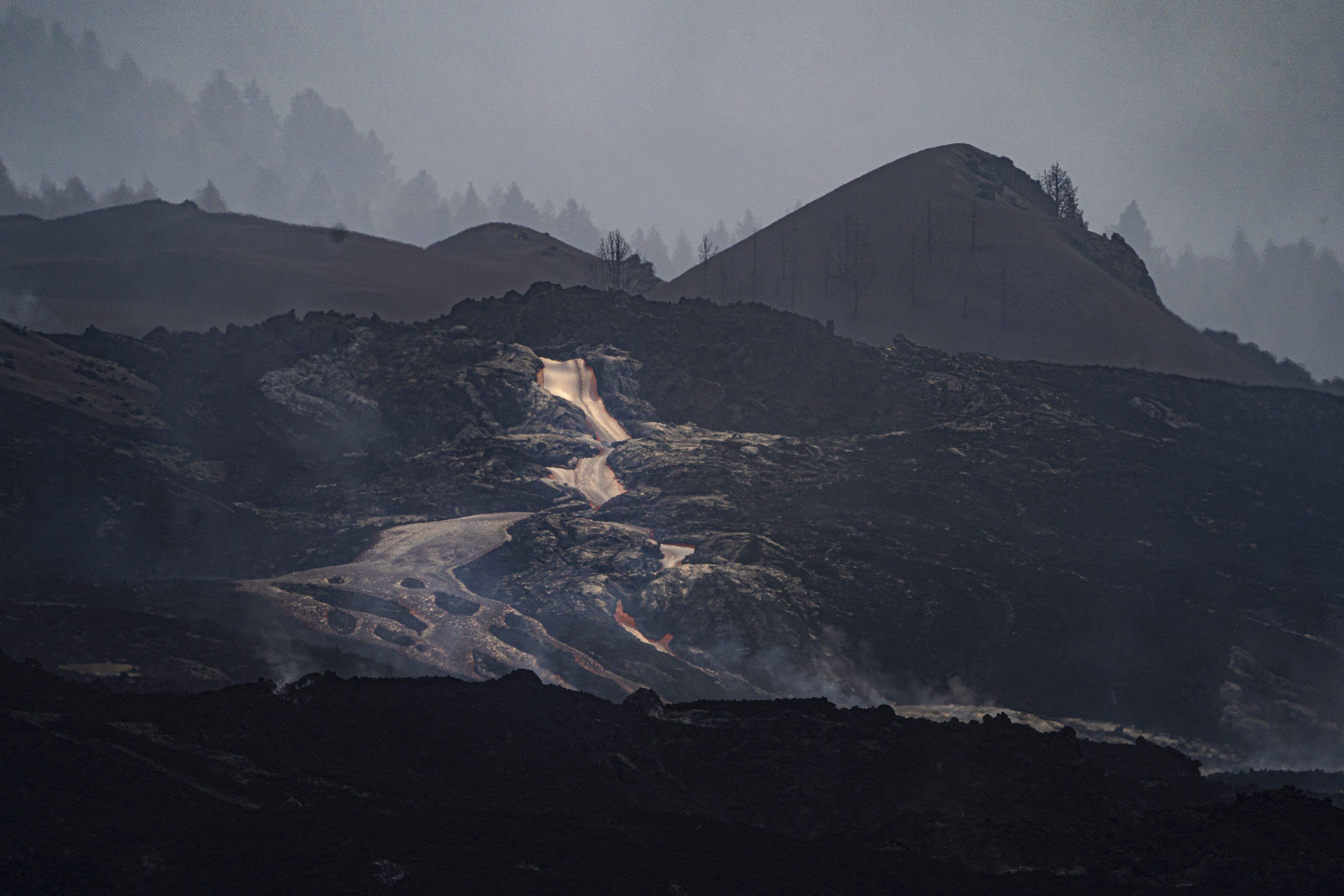 Una de las coladas de lava del volcán de La Palma. / Europa Press