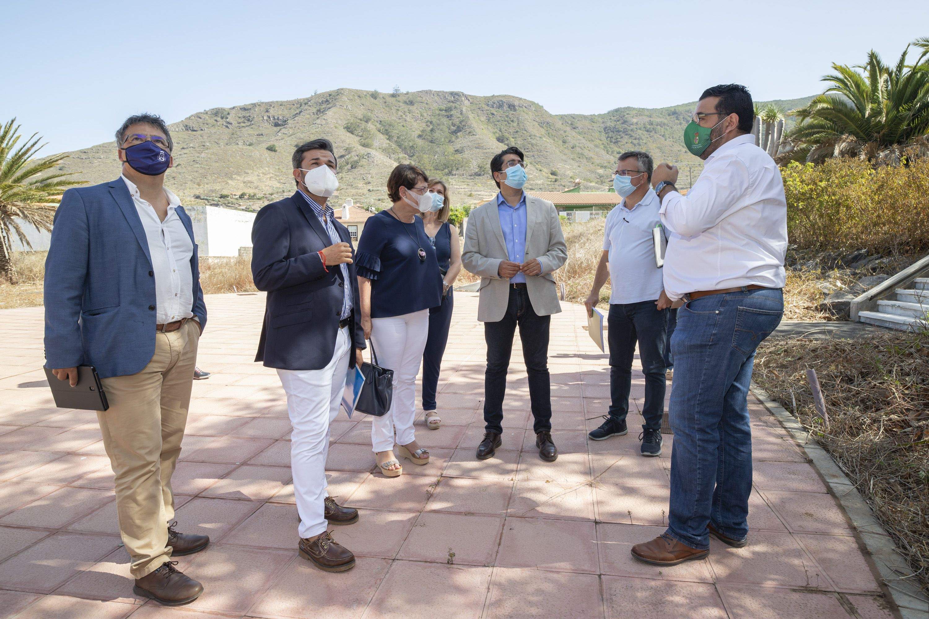 Visita del presidente del Cabildo, Pedro Martín a Tegueste./ Cabildo de Tenerife