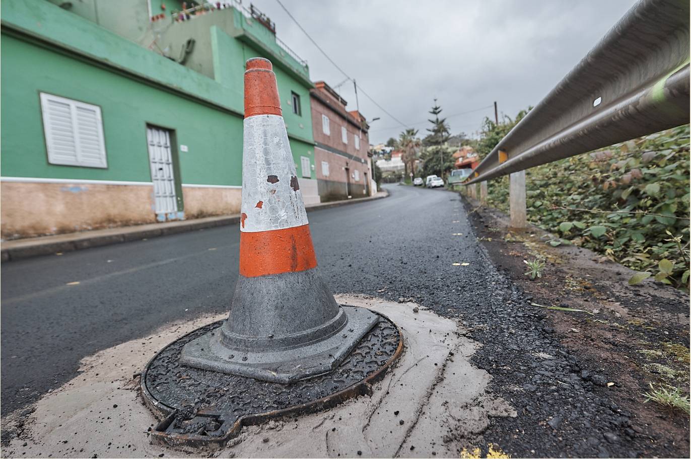 Obras en la isla de Tenerife./