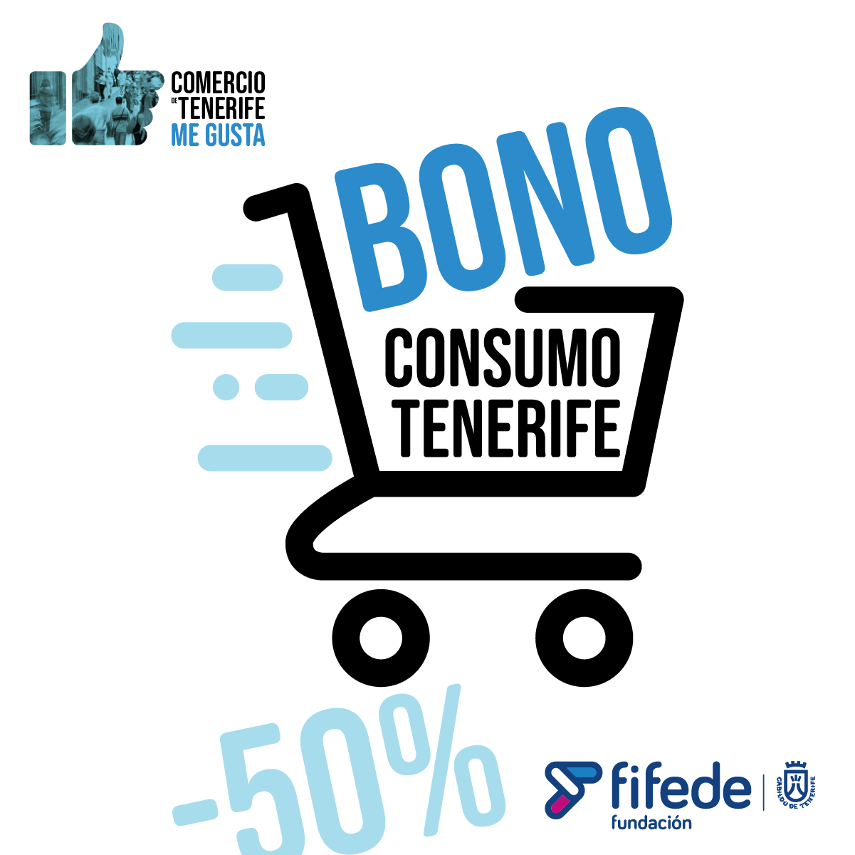 Logo para la campaña del Bono Tenerife. / Cabildo de Tenerife 
