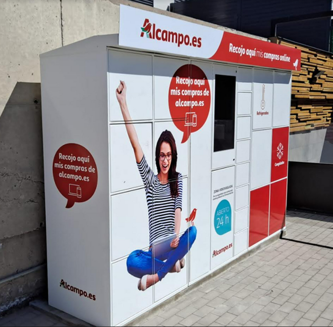 Taquilla de recogida de compra de Alcampo en Las Chafiras, Tenerife./ Alcampo.
