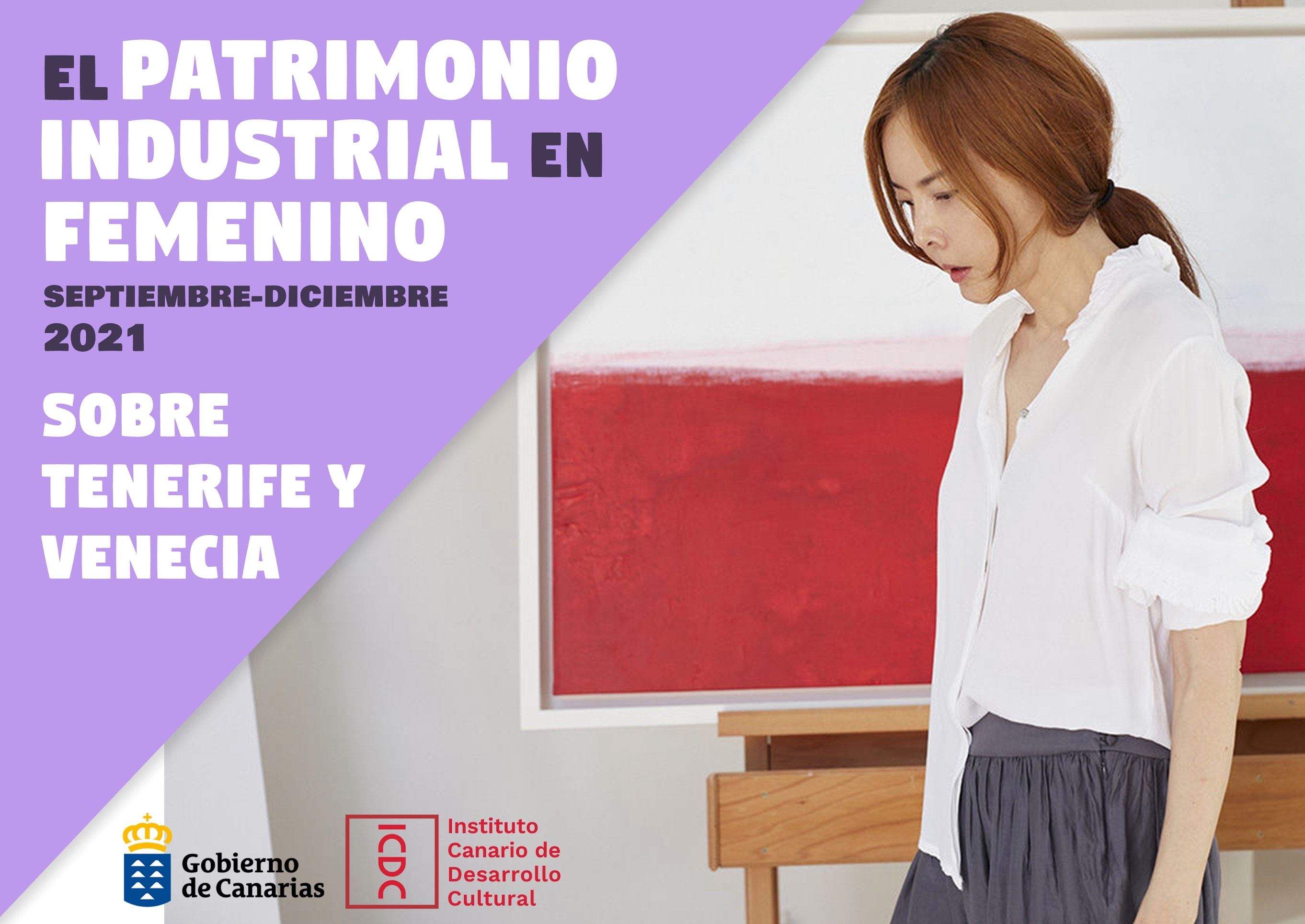 Cartel promocional de Patrimonio Industrial Femenino./