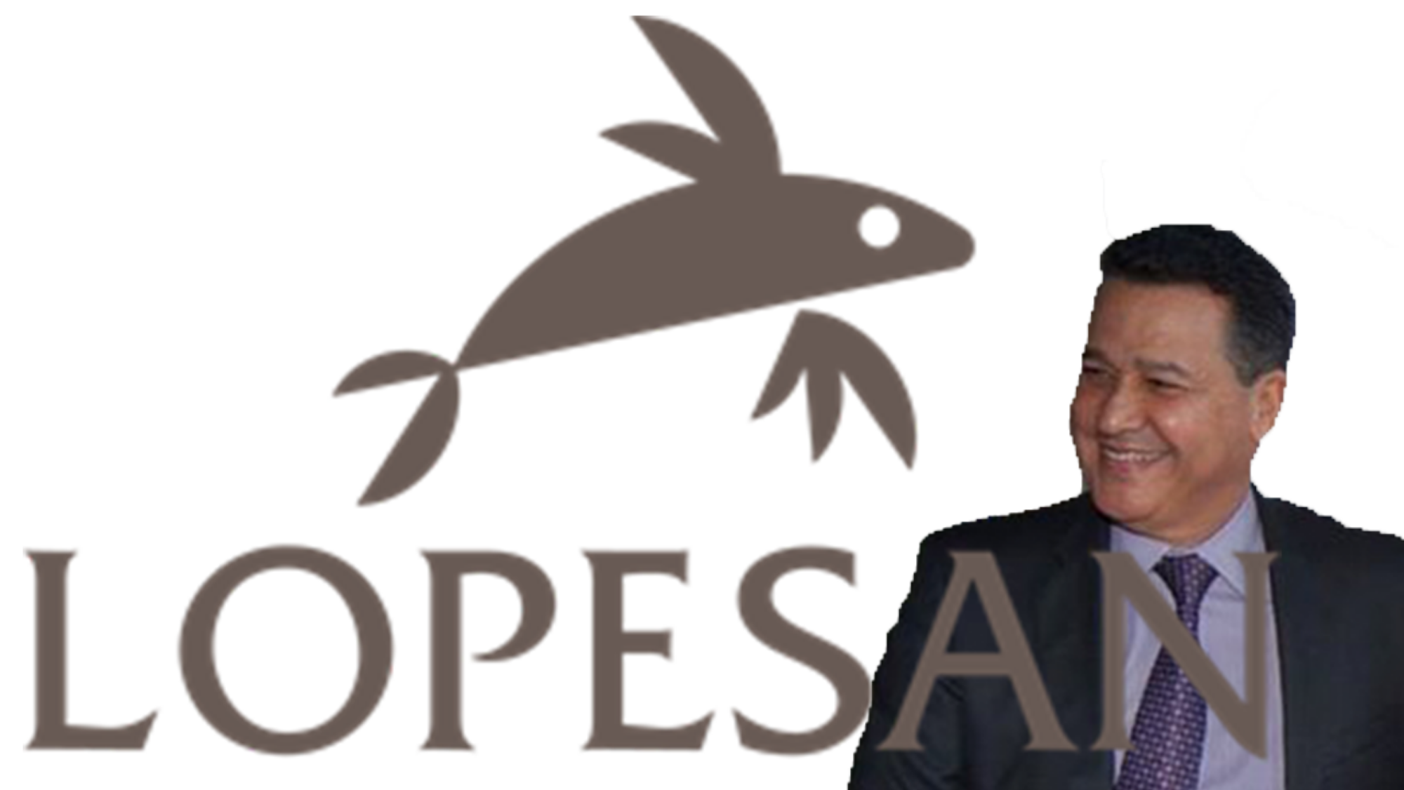 Logo de Lopesan junto a imagen de Eustasio López. / Atlántico Hoy