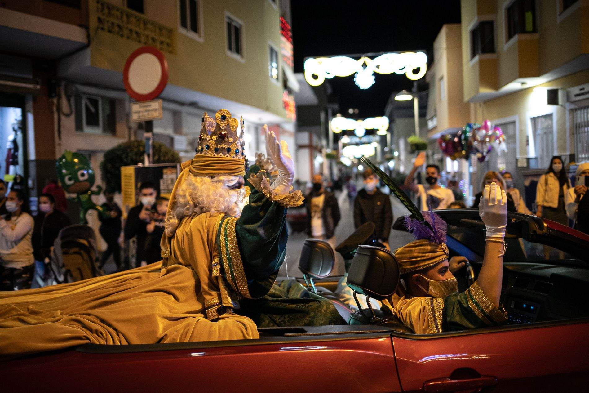 Visita de los Reyes Magos el pasado 2021 en Candelaria. / Cedida Visita de los Reyes Magos el pasado 2021 en Candelaria. / Cedida