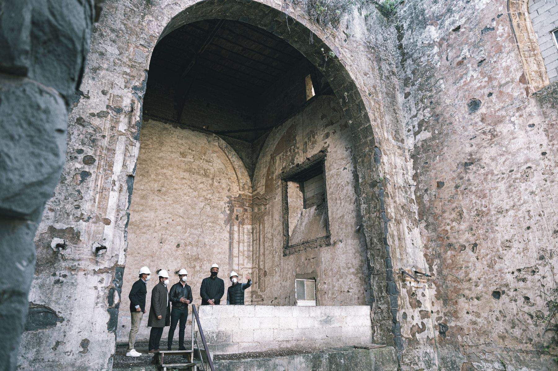 Ruinas de la antigua iglesia de San Agustín, en La Laguna./