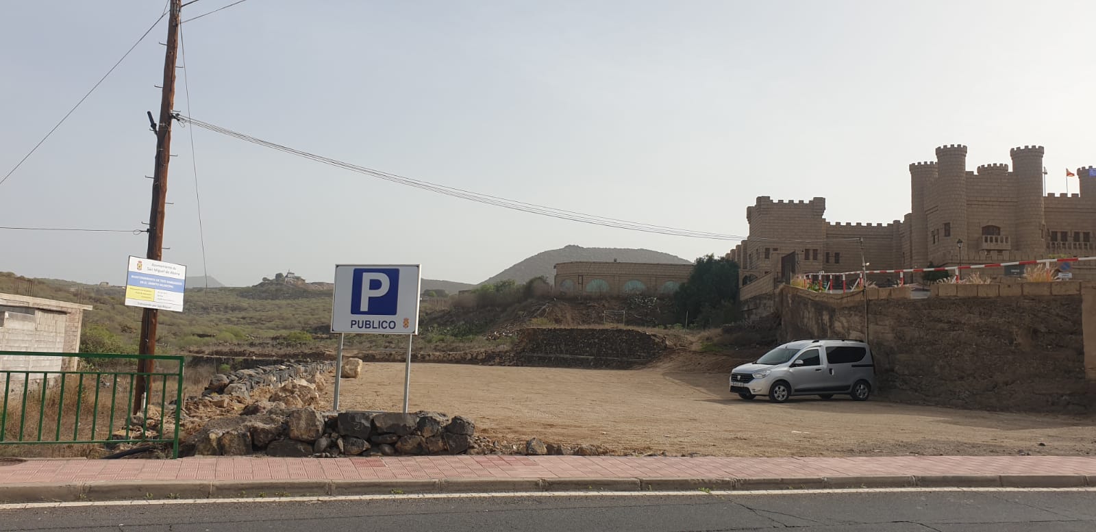 Nuevo parking público en Aldea Blanca, en San Miguel de Abona./