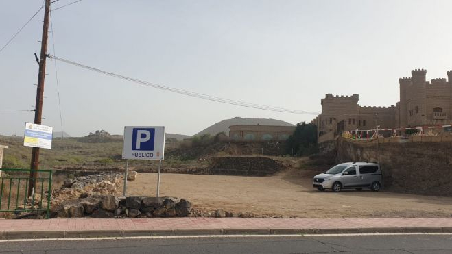 Nuevo parking público en Aldea Blanca, en San Miguel de Abona./