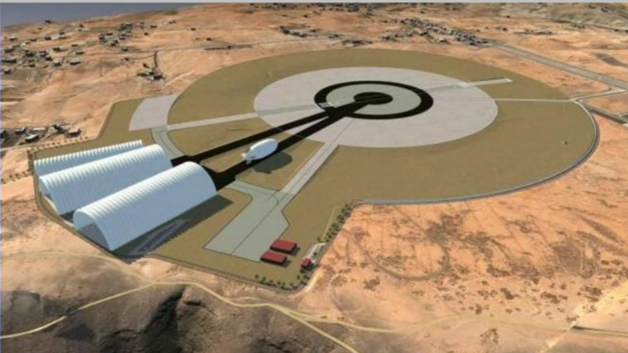 Infografía del proyecto para el estratopuerto. / Cedida