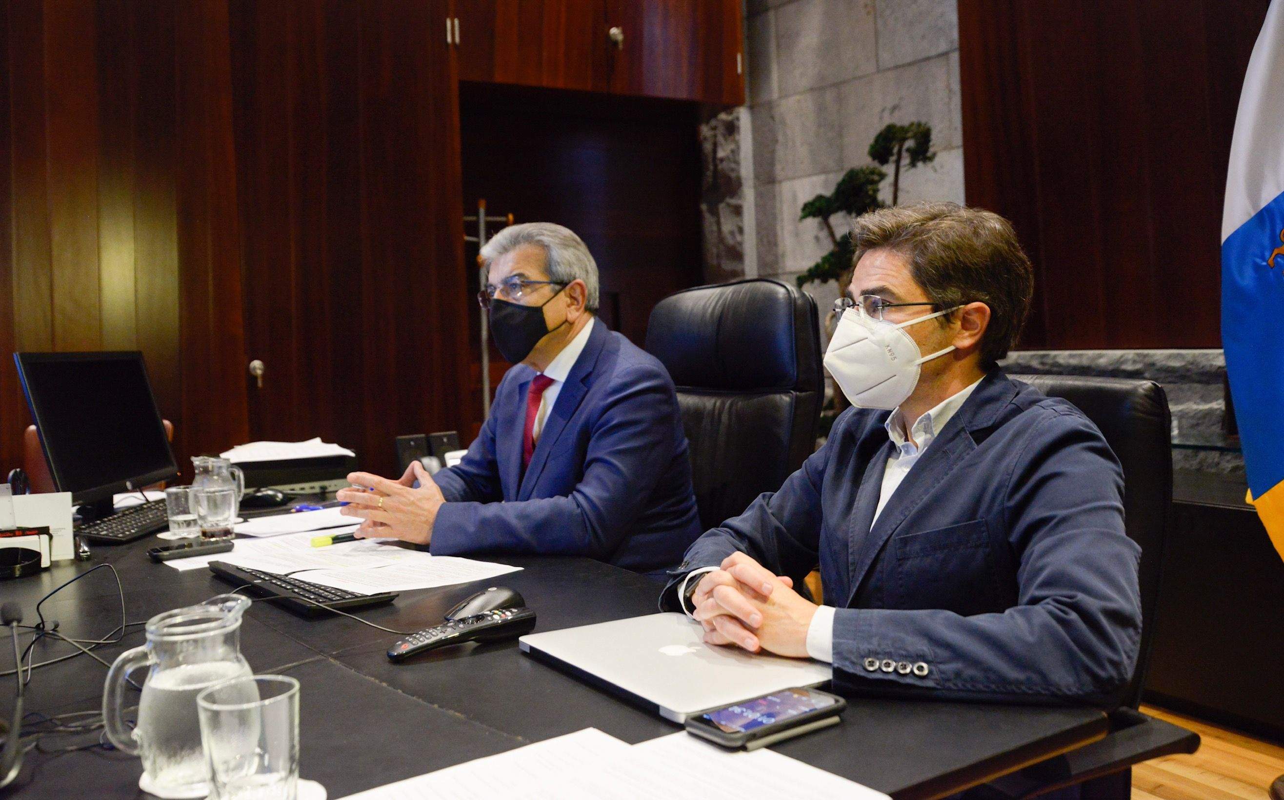 Reunión del programa Interreg Madeira, Azores, Canarias con Román Rodríguez. / Gobierno de Canarias