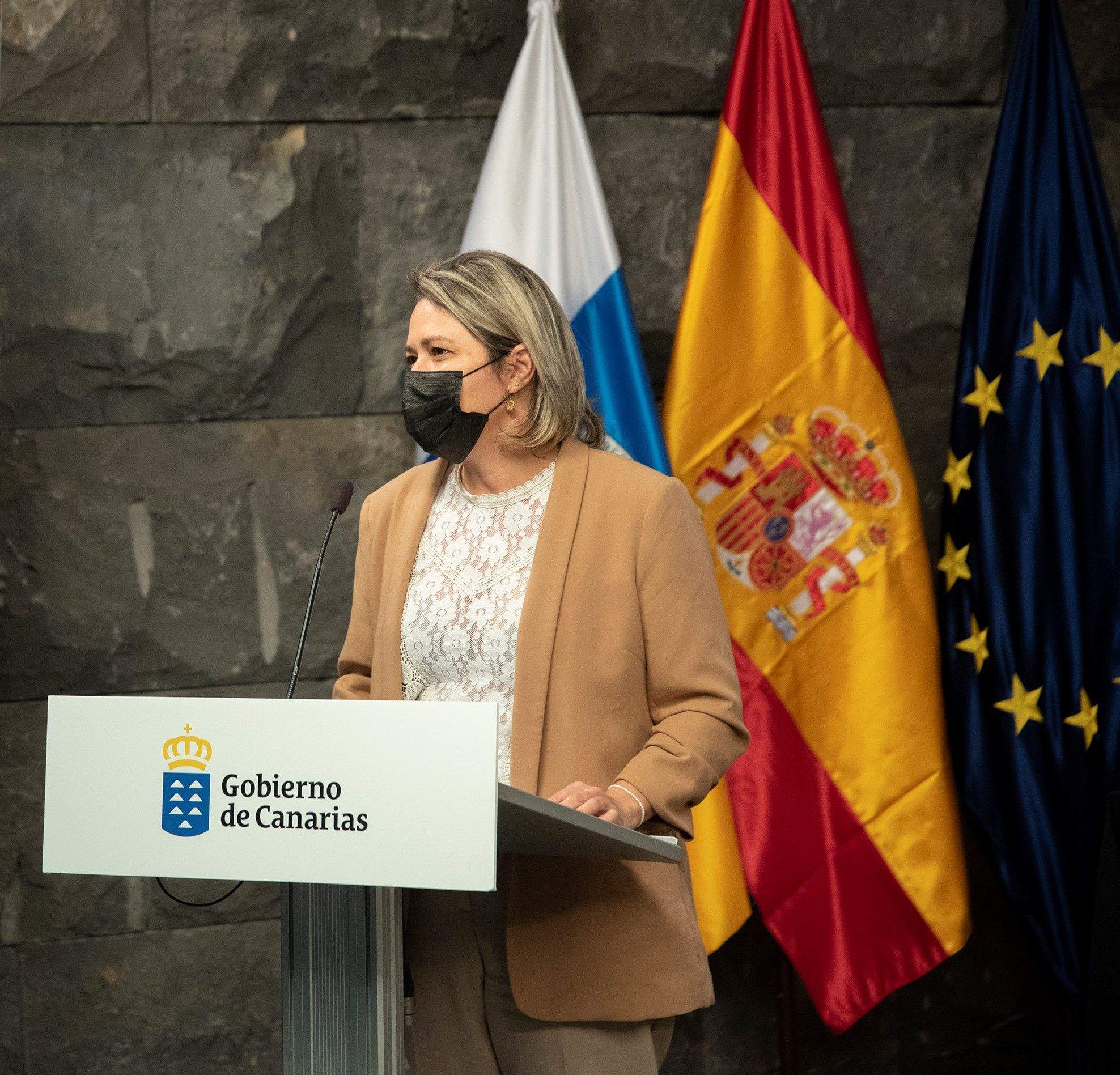 La consejera de Agricultura, Ganadería y Pesca del Gobierno de Canarias, Alicia Vanoostende./ria Alicia Vanoostende