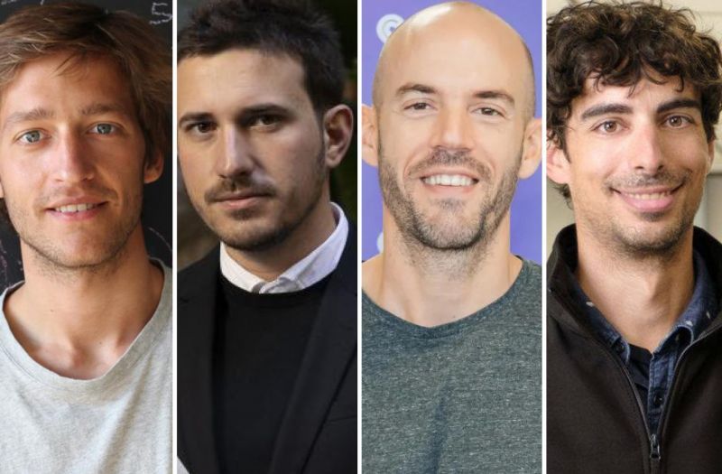 De izquierda a derecha: Óscar Pierre (Glovo), Pep Gómez (Fever y Reby), Juan de Antonio (Cabify) y Eduard Castañeda (Wallbox) 