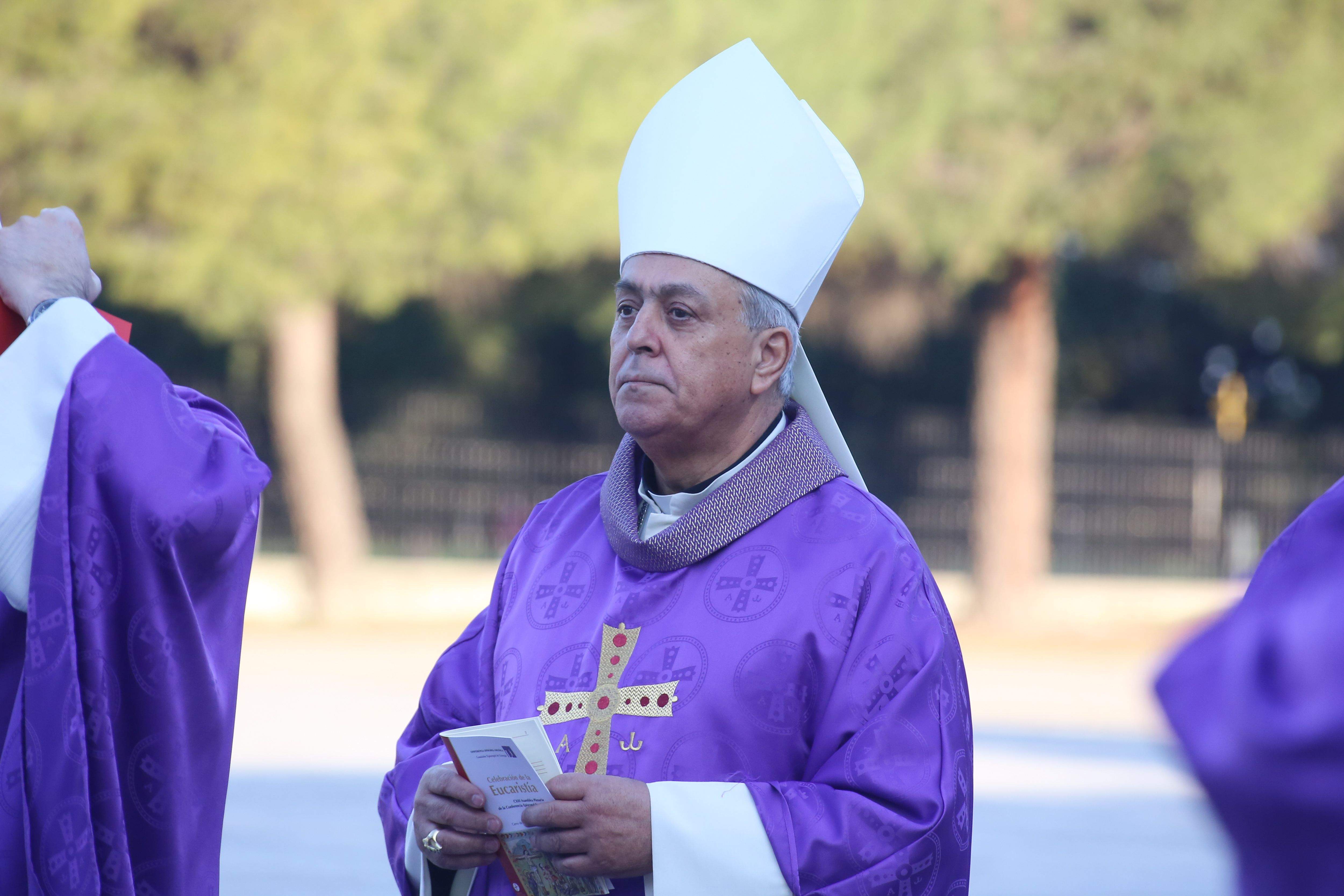 El obispo de Tenerife, Bernardo Álvarez en la peregrinación al Santuario del Sagrado Corazón. / Archivo Europa Press