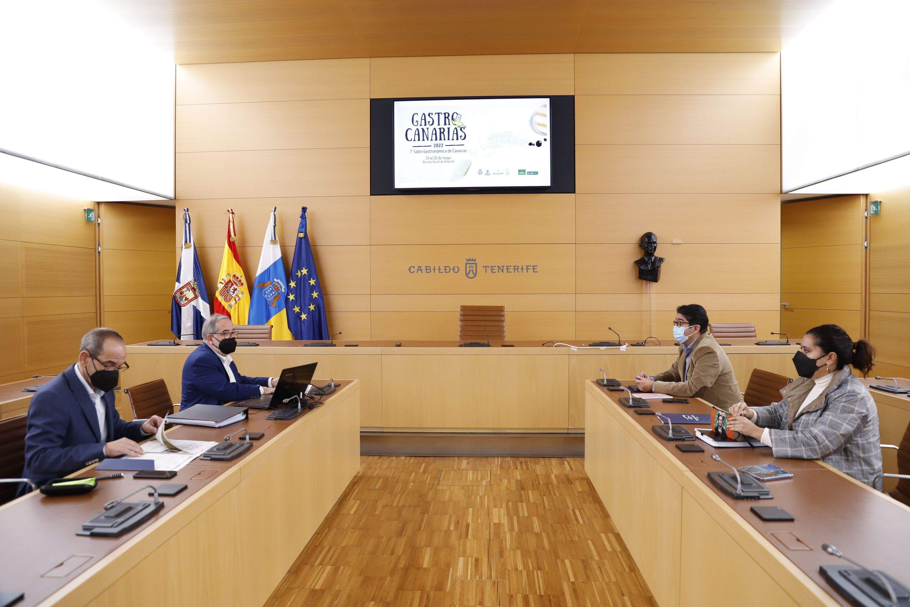 El Cabildo de Tenerife se reúne con los responsables de Gastrocanarias./