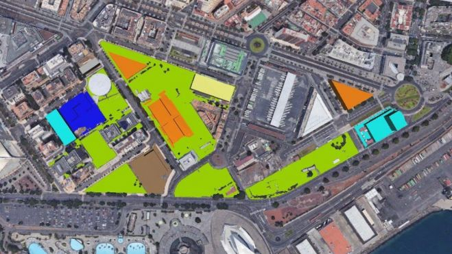 Plano del proyecto de la Ciudad de la Justicia de Santa Cruz de Tenerife. / Gobierno de Canarias