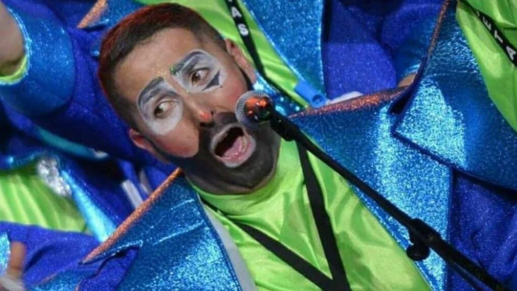 Christian Mapesi en una actuación del carnaval. / Cedida