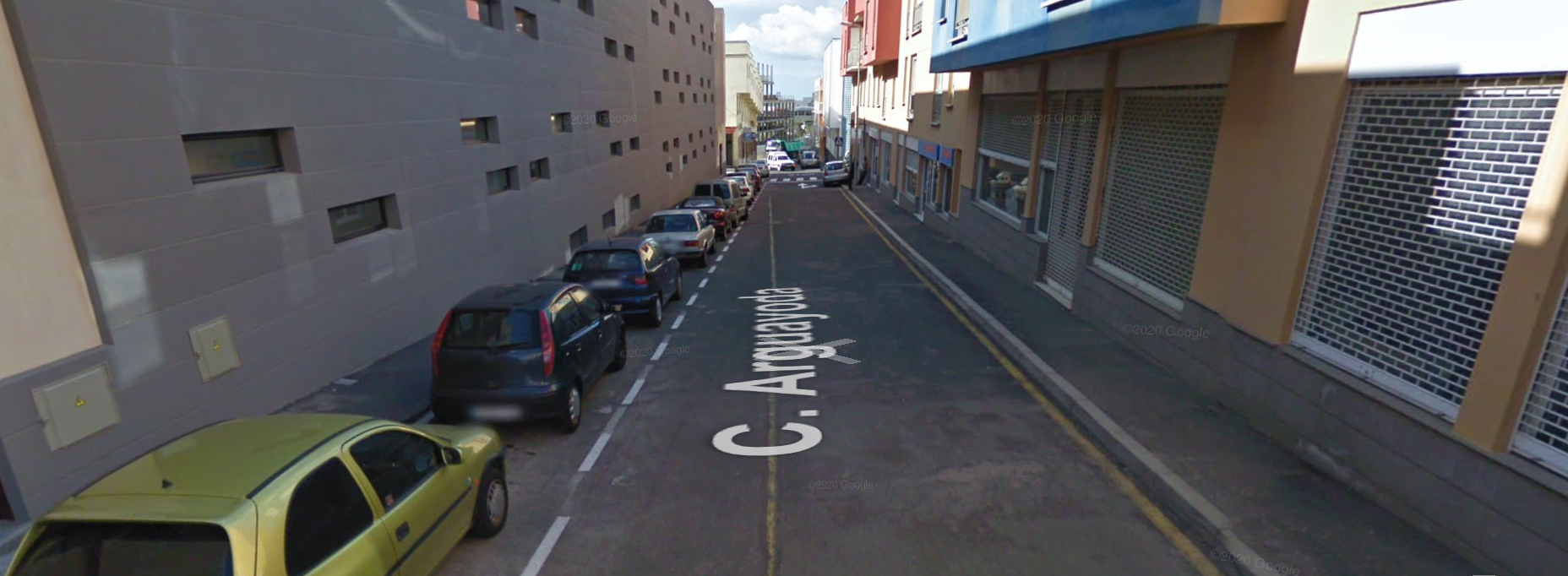 Calle Arguayoda de Granadilla de Abona, donde se ubicaban las oficnas de Soluciones Atlántico Siglo XXI./