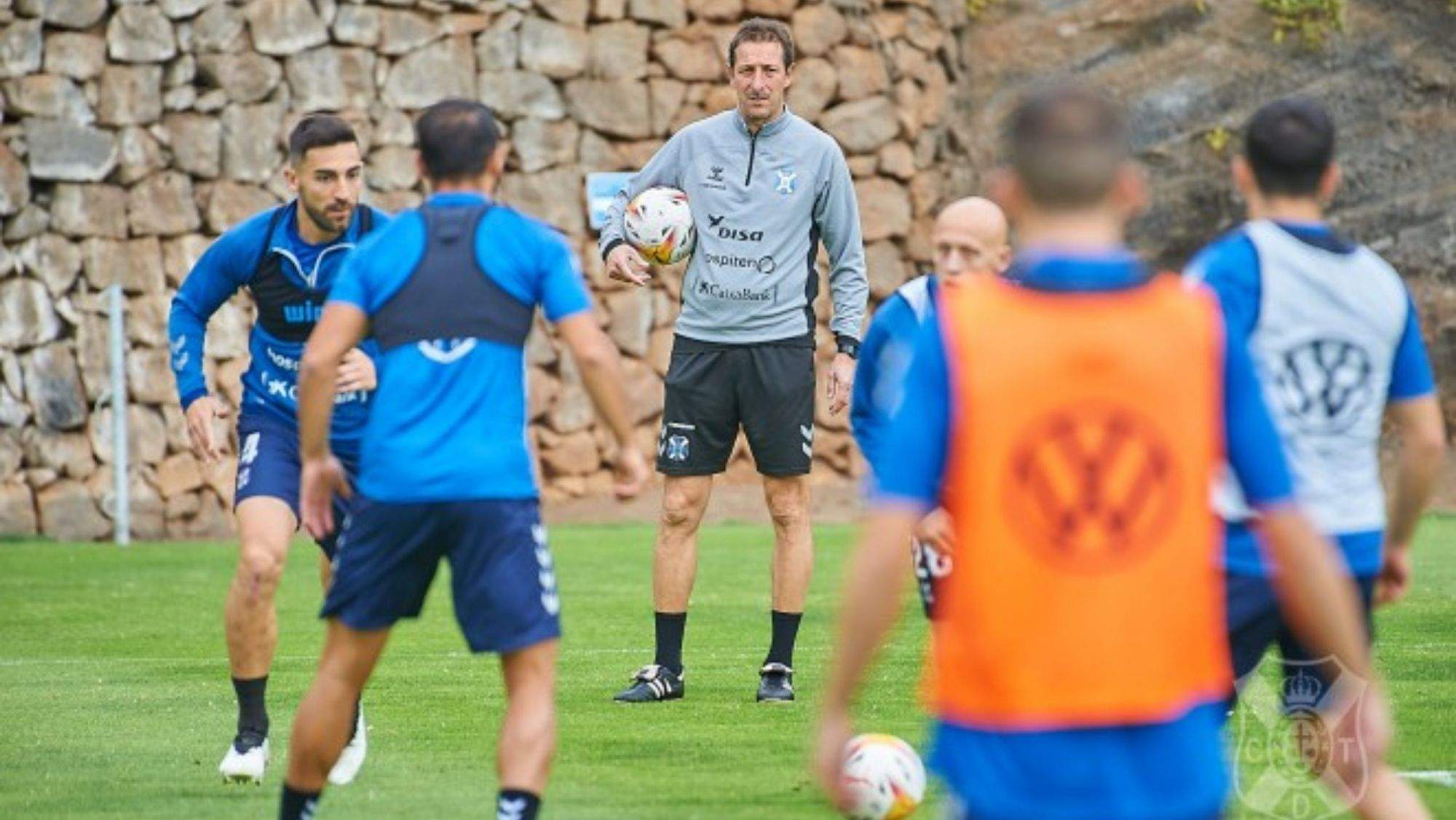 Luis Miguel Ramos durante un entrenamiento del CD Tenerife. / CD Tenerife