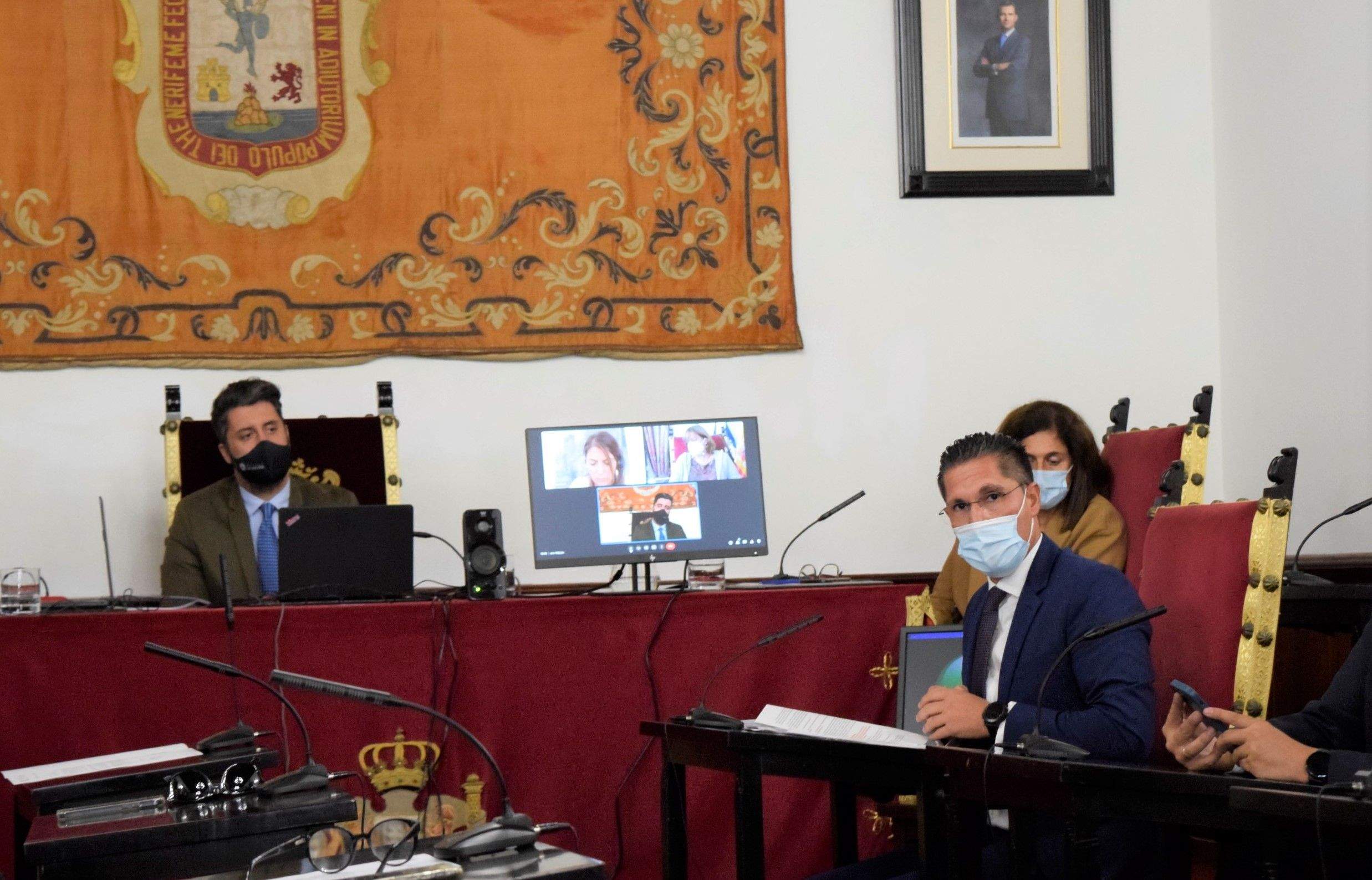 Alejandro Marrero en un Pleno de La Laguna./