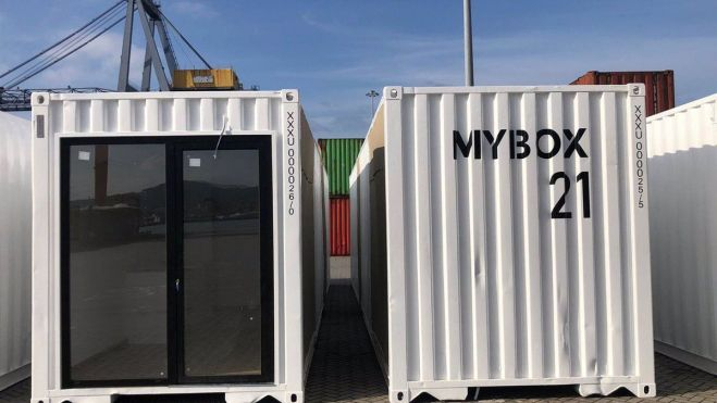 Viviendas modulares tipo contenedor que se van a instalar en La Palma para los damnificados por la erupción. / Gobierno de Canarias 