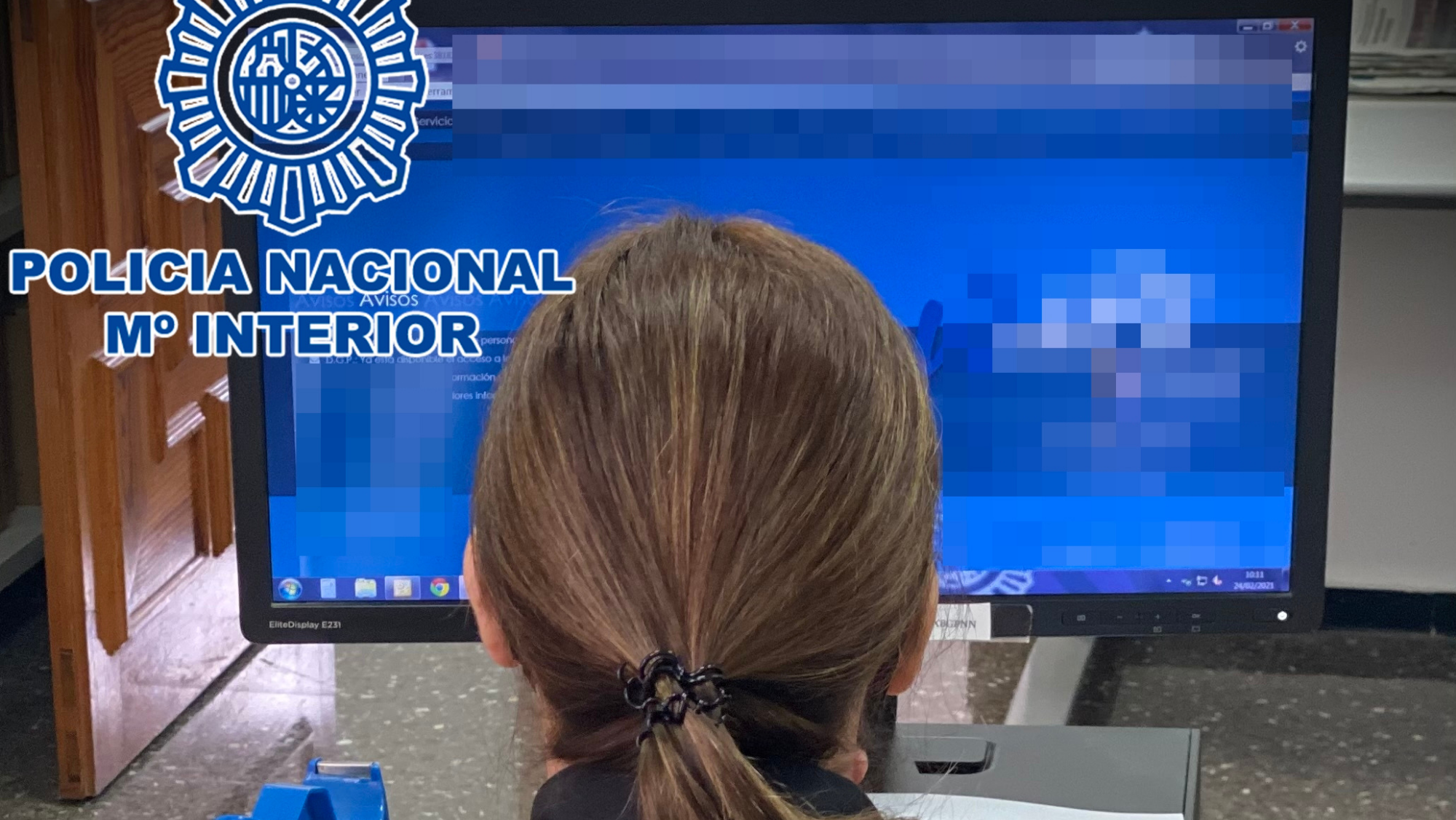 Agente de policía. / Cedida