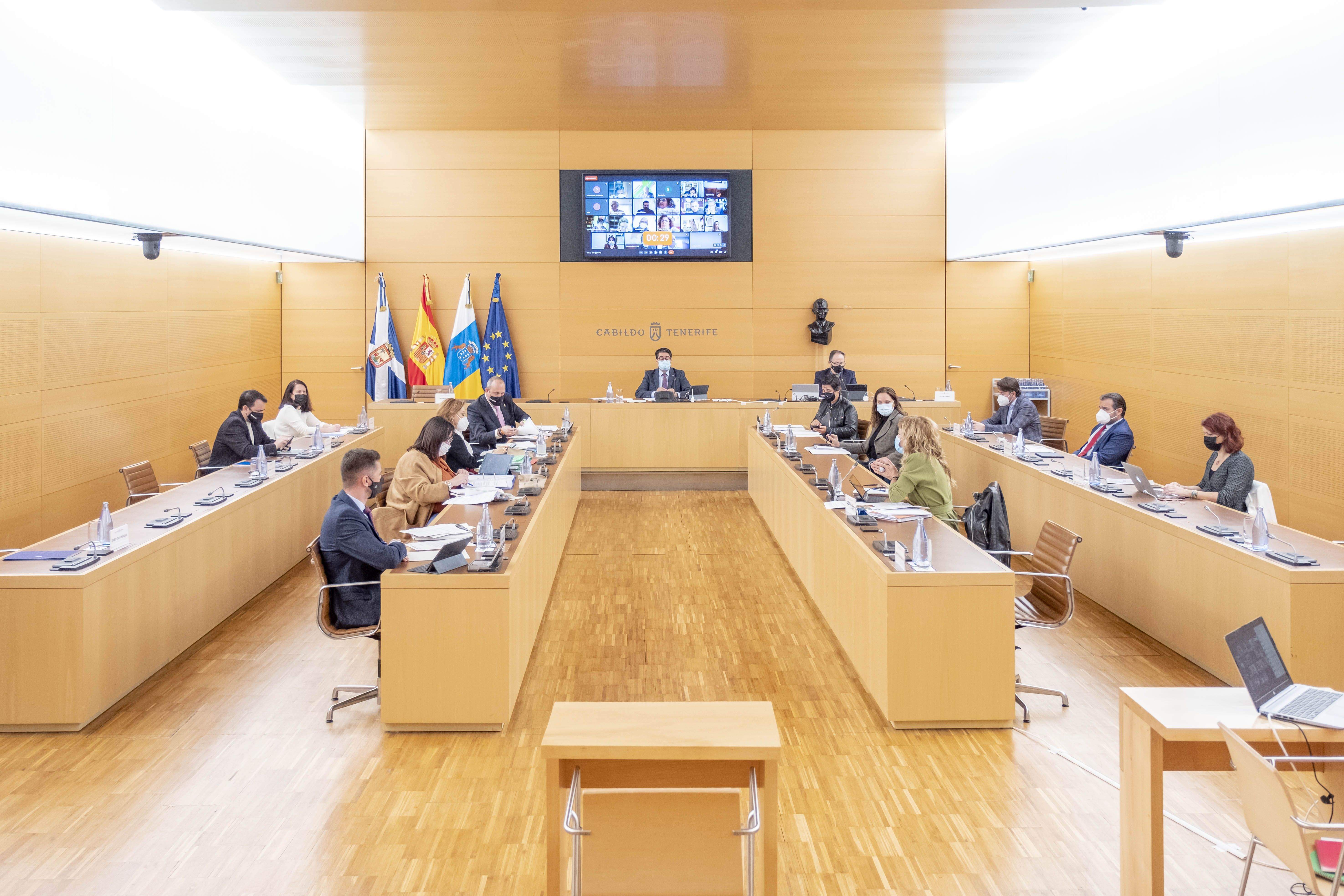 Pleno del Cabildo de Tenerife / Imagen distribuida por Coalición Canaria
