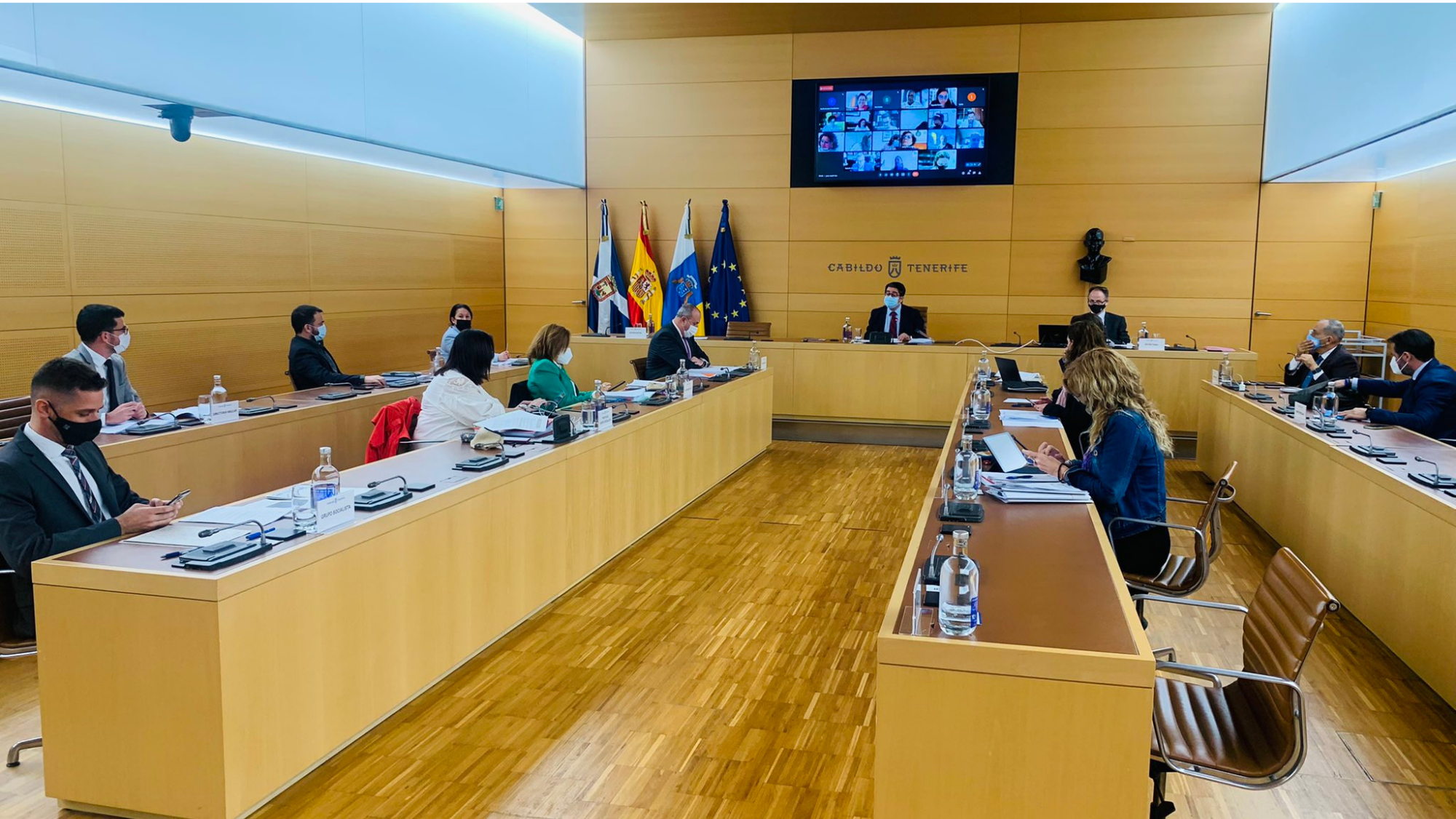 Pleno del Cabildo de Tenerife. / Cedida