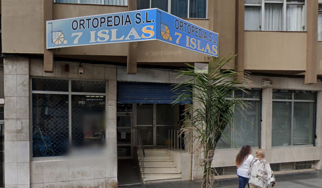 Local donde se ubica la compañía Ortopedia 7 Islas SL en Gran Canaria./