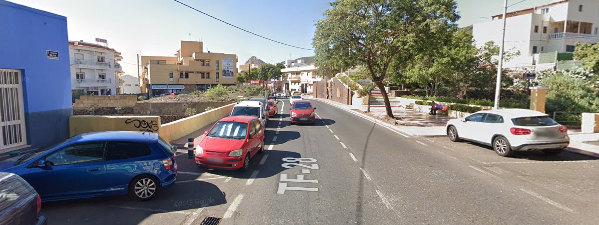 Carretera general TF-28 en Arona, donde se ubicaba la sede de Special Jungle./ Google