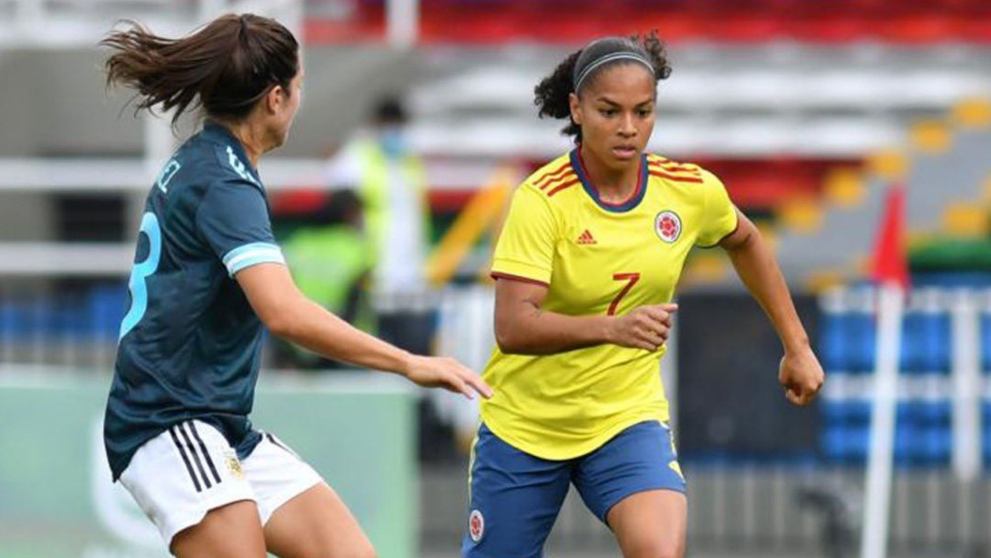 Gisela Robledo con la selección de Colombia. / Cedida