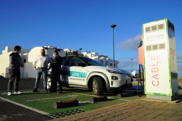 Puntos de recarga de vehículos eléctricos en Fuerteventura. / Cabildo de Fuerteventura