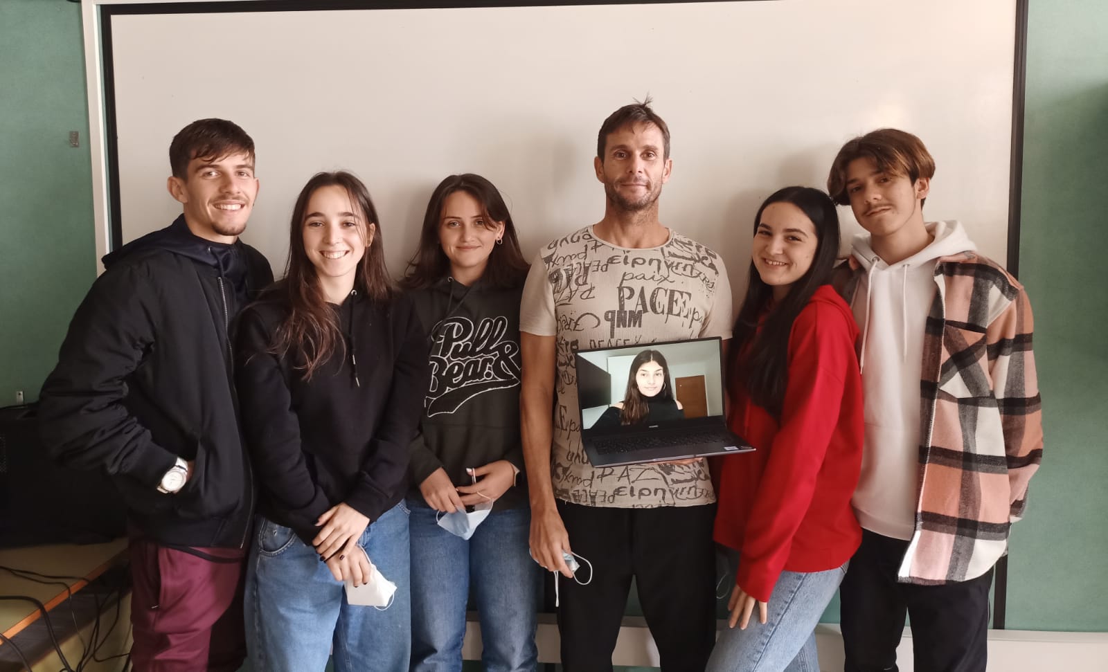 Estudiantes del instituto La Minilla./