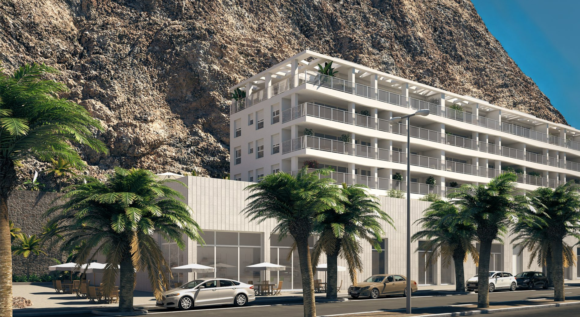 Imagen de una promoción inmobiliaria de obra nueva en Arona./