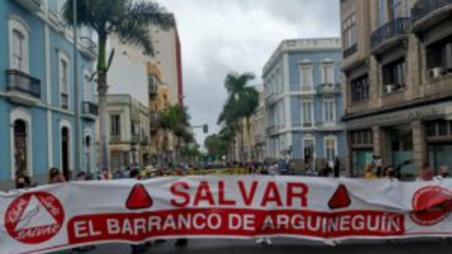 Manifestación de Salvar Chira Soria. / Salvar Chira Soria