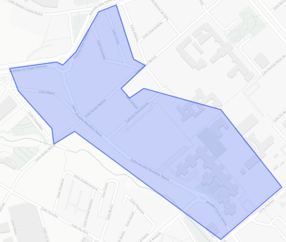 Plano de una de las zonas afectadas por los cortes de agua en Santa Cruz de Tenerife. / Ayuntamiento de Santa Cruz de Tenerife