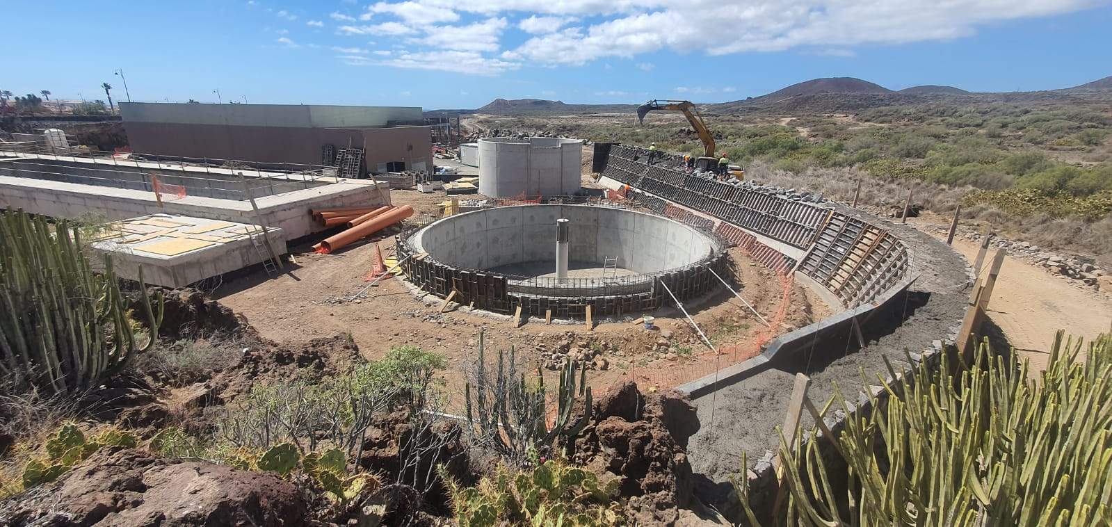 La depuradora de aguas residuales de San Miguel./