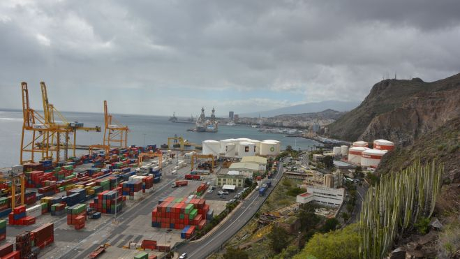 Vista parcial del Puerto de Tenerife, desde donde sale buena parte de las exportaciones. / Cedida Vista parcial del Puerto de Tenerife, desde donde sale buena parte de las exportaciones. / Cedida