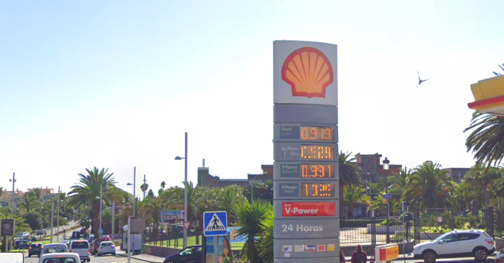 Precio de la gasolina en San Cristóbal de La Laguna en el año 2018. / Google 