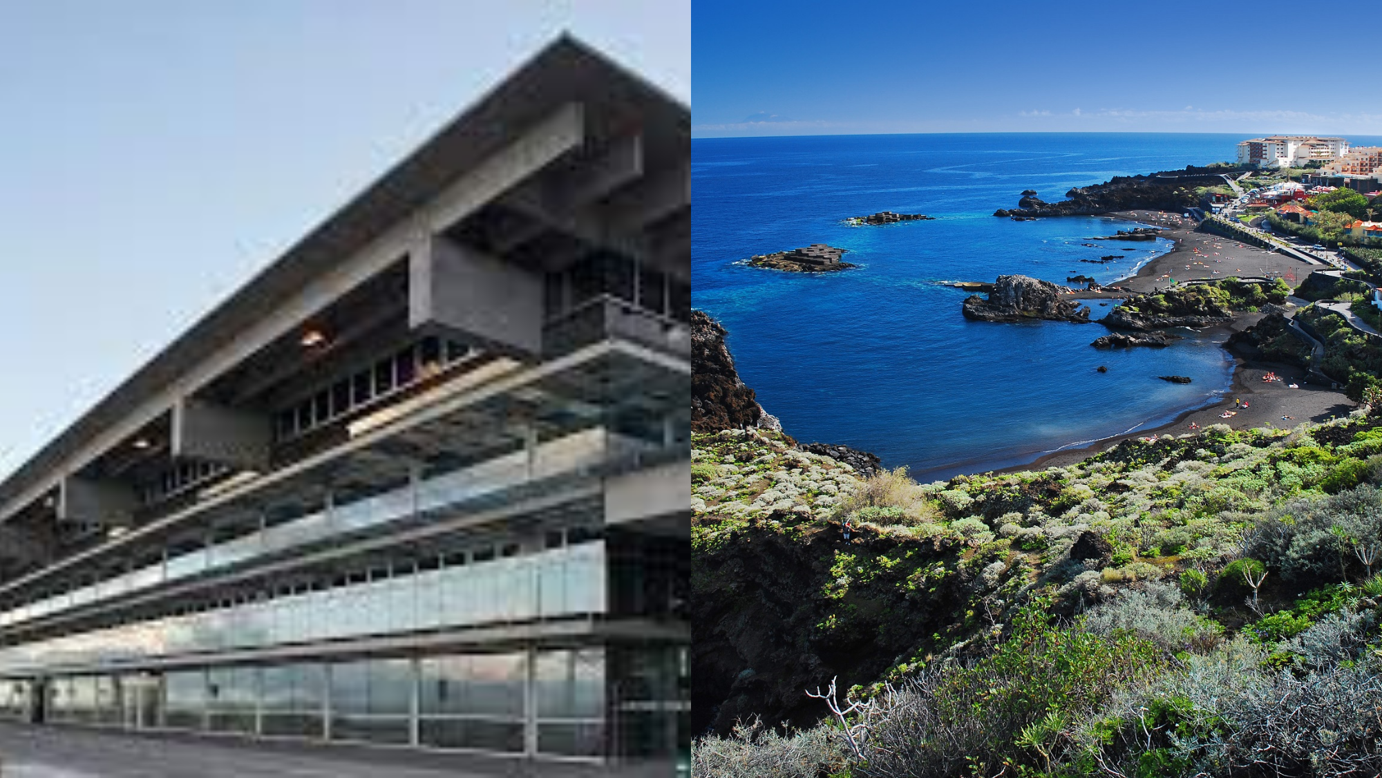 El aeropuerto palmero y el turístico núcleo de Los Cancajos. / AH