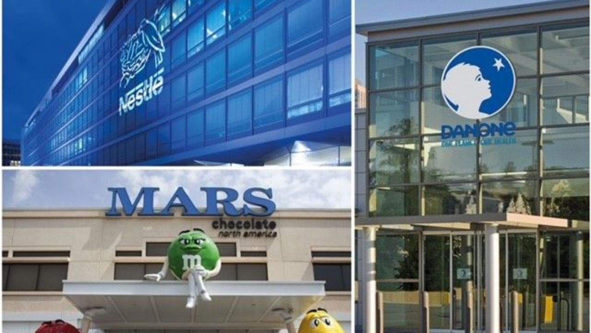 Sedes de Nestlé, Mars y Danone. / Servimedia