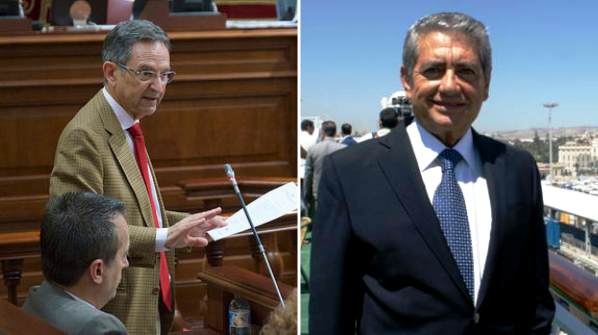 Antonio Castro Cordobez (izq) y el recientemente fallecido Antonio Armas./