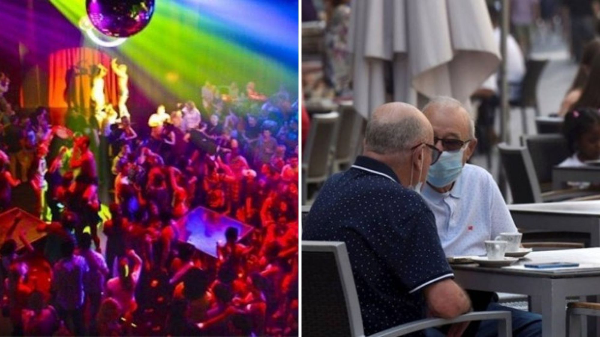 Una discoteca y una terraza de la hostelería. / AH