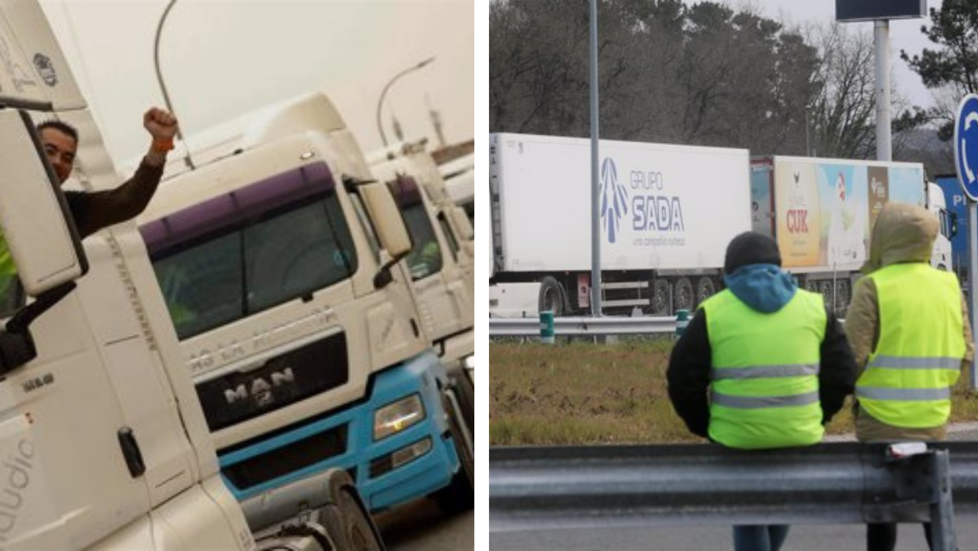 Imágenes de transportistas. / AH