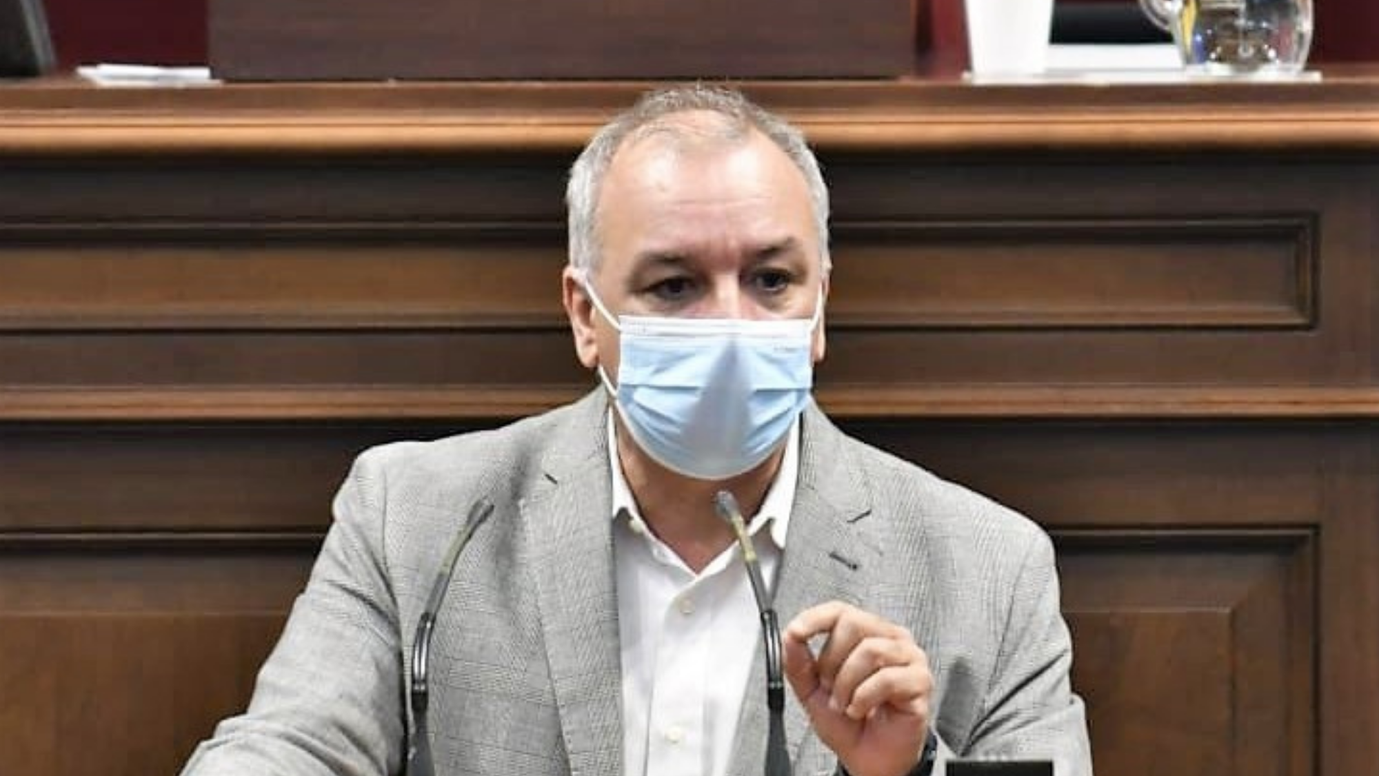 El portavoz de Nueva Canarias (NC) en el Parlamento autonómico, Luis Campos. / Cedida
